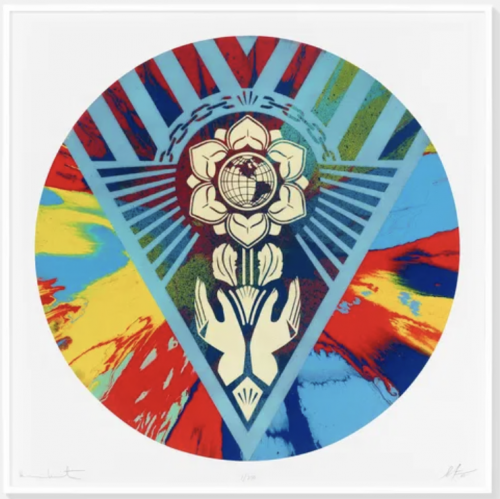 Beautiful Rotating Earth Justice Spin Painting