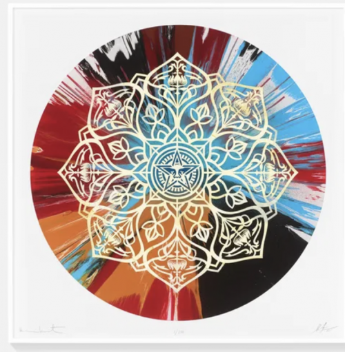 The hope paintings: Beautiful Controlling Ornate Mandala 3 Spin Painting